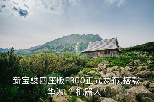 新寶駿四座版E300正式發(fā)布,搭載華為“ 機器人”
