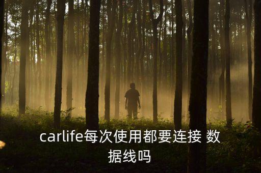 carlife每次使用都要連接 數據線嗎