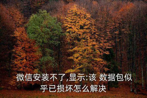 微信數(shù)據(jù)被破壞