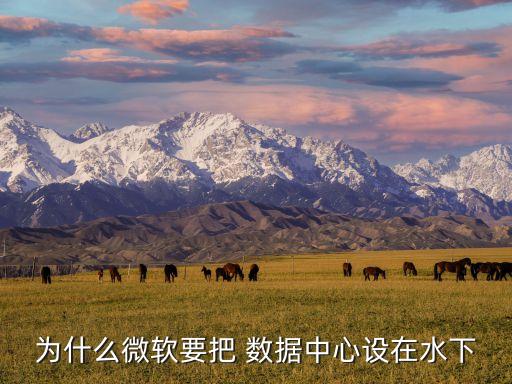 為什么微軟要把 數(shù)據(jù)中心設(shè)在水下