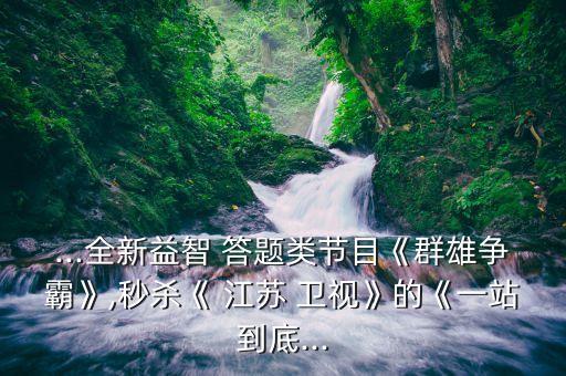 江蘇衛(wèi)視機器人答題