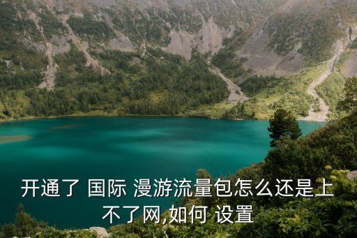 開(kāi)通了 國(guó)際 漫游流量包怎么還是上不了網(wǎng),如何 設(shè)置