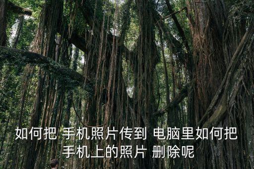 如何把 手機(jī)照片傳到 電腦里如何把 手機(jī)上的照片 刪除呢
