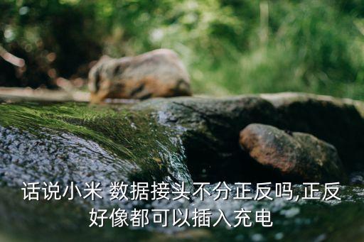 話說小米 數(shù)據(jù)接頭不分正反嗎,正反好像都可以插入充電