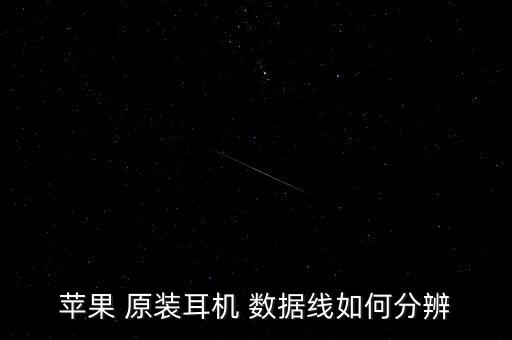 蘋(píng)果 原裝耳機(jī) 數(shù)據(jù)線(xiàn)如何分辨
