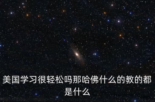 美國學(xué)習(xí)很輕松嗎那哈佛什么的教的都是什么