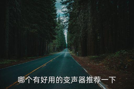 哪個有好用的變聲器推薦一下