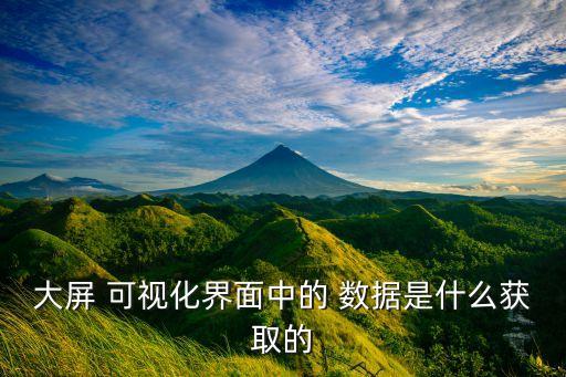 大屏 可視化界面中的 數(shù)據(jù)是什么獲取的