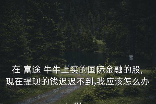 在 富途 牛牛上買的國際金融的股,現(xiàn)在提現(xiàn)的錢遲遲不到,我應(yīng)該怎么辦...