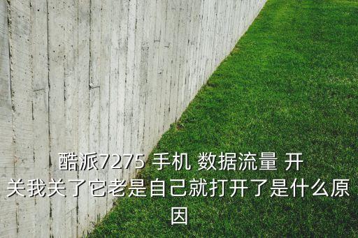  酷派7275 手機(jī) 數(shù)據(jù)流量 開關(guān)我關(guān)了它老是自己就打開了是什么原因
