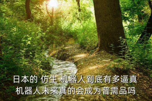 日本的 仿生 機(jī)器人到底有多逼真 機(jī)器人未來真的會(huì)成為普需品嗎