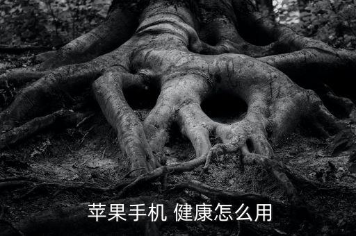  蘋果手機(jī) 健康怎么用