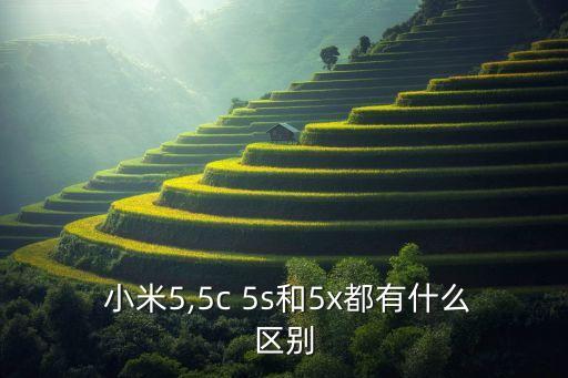  小米5,5c 5s和5x都有什么區(qū)別
