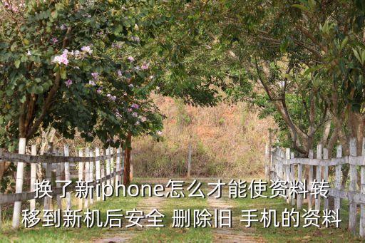 換了新iphone怎么才能使資料轉(zhuǎn)移到新機(jī)后安全 刪除舊 手機(jī)的資料