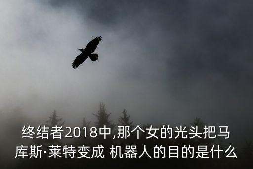 終結(jié)者2018中,那個(gè)女的光頭把馬庫(kù)斯·萊特變成 機(jī)器人的目的是什么