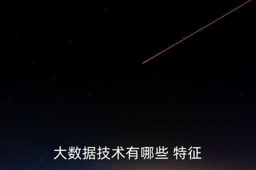 大數(shù)據(jù)技術(shù)有哪些 特征