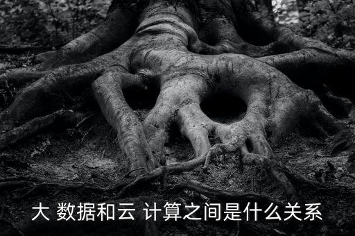 大 數(shù)據(jù)和云 計算之間是什么關(guān)系