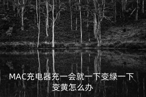 MAC充電器充一會就一下變綠一下 變黃怎么辦