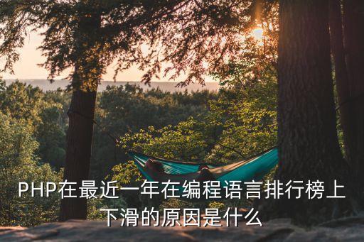 PHP在最近一年在編程語(yǔ)言排行榜上下滑的原因是什么