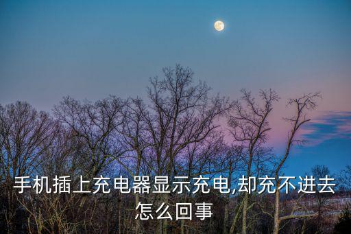 手機(jī)插上充電器顯示充電,卻充不進(jìn)去怎么回事