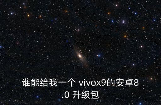 誰(shuí)能給我一個(gè) vivox9的安卓8.0 升級(jí)包