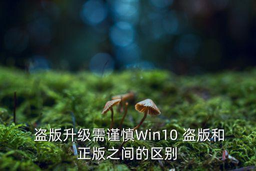  盜版升級(jí)需謹(jǐn)慎Win10 盜版和正版之間的區(qū)別