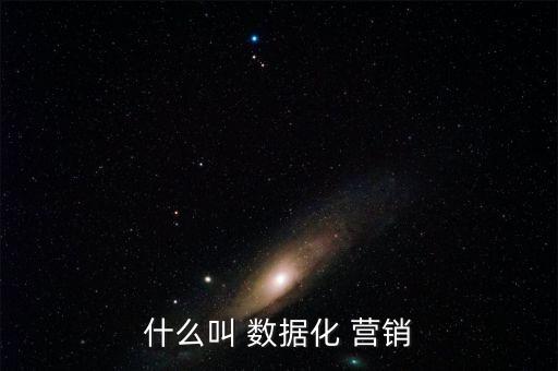 什么叫 數(shù)據(jù)化 營銷