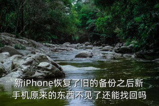 新iPhone恢復了舊的備份之后新手機原來的東西不見了還能找回嗎