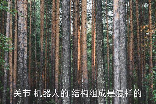 關(guān)節(jié) 機(jī)器人的 結(jié)構(gòu)組成是怎樣的