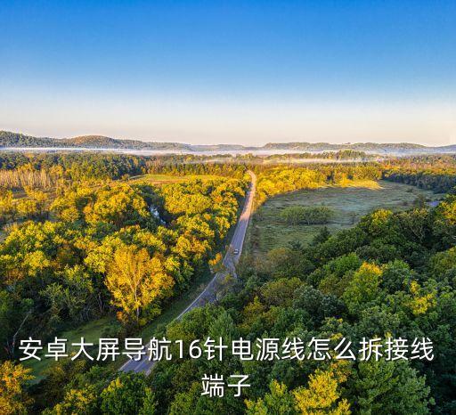 安卓大屏導航16針電源線怎么拆接線端子