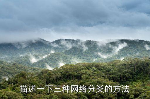 描述一下三種網(wǎng)絡(luò)分類的方法