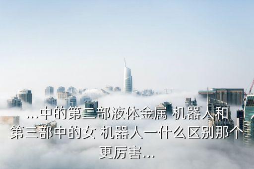 液態(tài)女機(jī)器人,終結(jié)者外傳液態(tài)女機(jī)器人