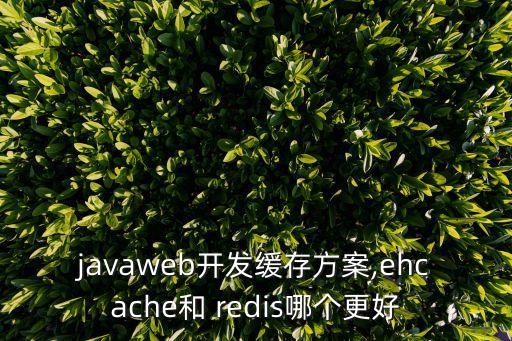 javaweb開發(fā)緩存方案,ehcache和 redis哪個更好