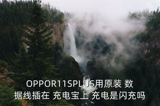 OPPOR11SPLUS用原裝 數(shù)據(jù)線插在 充電寶上 充電是閃充嗎