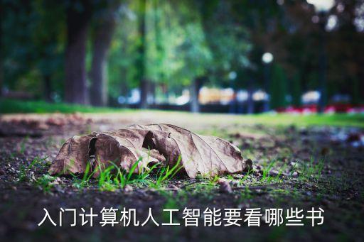 入門計(jì)算機(jī)人工智能要看哪些書(shū)