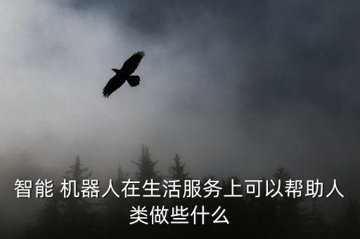 智能 機(jī)器人在生活服務(wù)上可以幫助人類做些什么