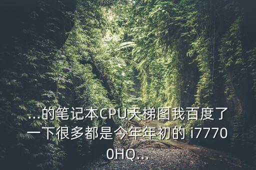 i7 7700hq的cpuz數(shù)據(jù)