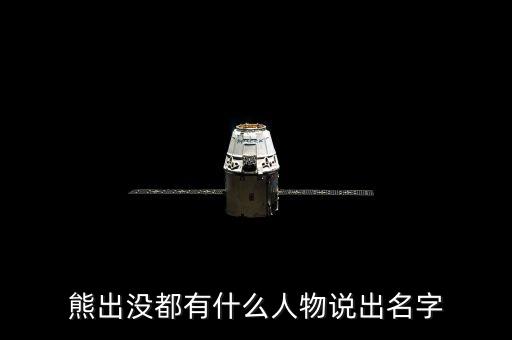 熊出沒都有什么人物說出名字