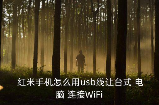  紅米手機(jī)怎么用usb線讓臺(tái)式 電腦 連接WiFi