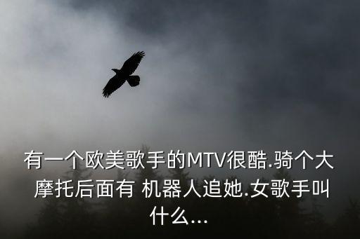 有一個(gè)歐美歌手的MTV很酷.騎個(gè)大 摩托后面有 機(jī)器人追她.女歌手叫什么...