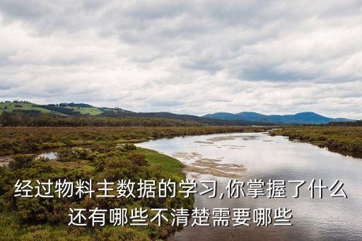 經(jīng)過物料主數(shù)據(jù)的學習,你掌握了什么還有哪些不清楚需要哪些