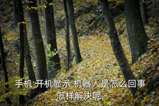 三星手機(jī)開機(jī)后出現(xiàn)機(jī)器人進(jìn)不去,小米手機(jī)開機(jī)后出現(xiàn)機(jī)器人怎么辦