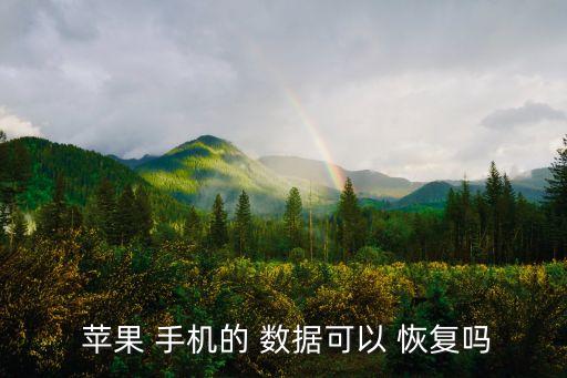 蘋(píng)果手機(jī)數(shù)據(jù)備份恢復(fù)