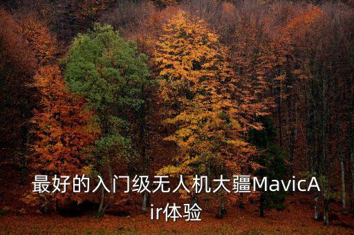最好的入門級無人機大疆MavicAir體驗
