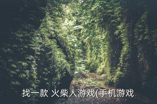 找一款 火柴人游戲(手機游戲