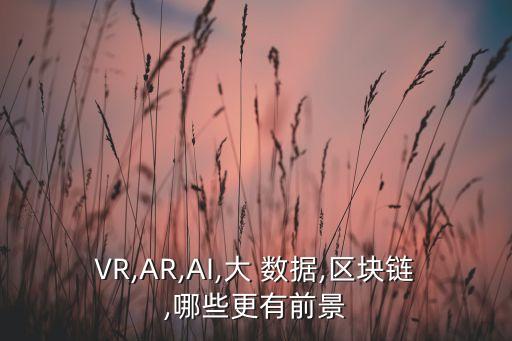 VR,AR,AI,大 數(shù)據(jù),區(qū)塊鏈,哪些更有前景
