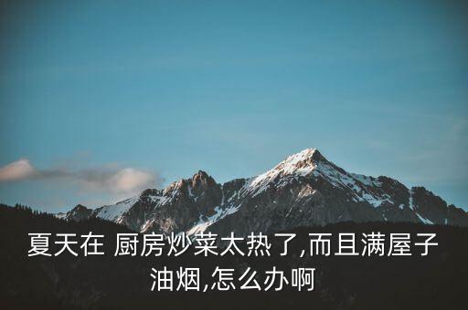 夏天在 廚房炒菜太熱了,而且滿屋子油煙,怎么辦啊