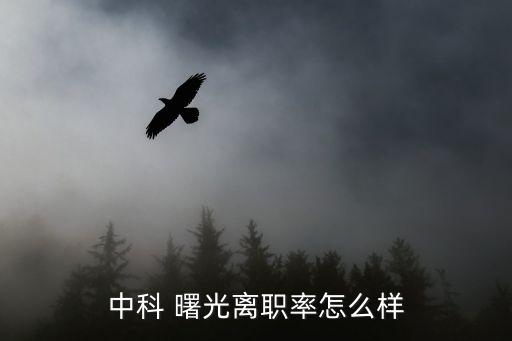 中科 曙光離職率怎么樣