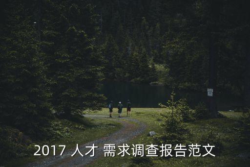2017 人才 需求調(diào)查報(bào)告范文
