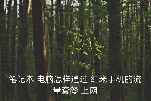 筆記本 電腦怎樣通過 紅米手機(jī)的流量套餐 上網(wǎng)